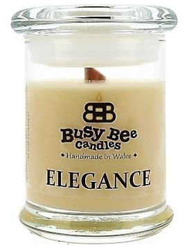 Busy Bee Candles Elegance praskající svíčka Vanilkový sen
