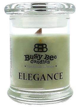 Busy Bee Candles Elegance praskající svíčka Mandarinková kůra