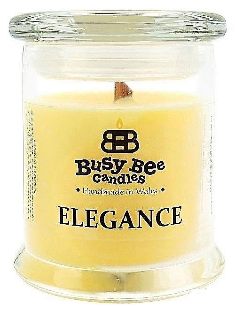 Busy Bee Candles Elegance praskající svíčka Grapefruitové osvěžení