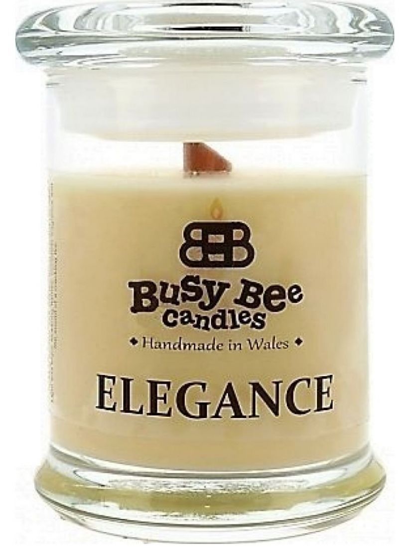 Busy Bee Candles Elegance praskající svíčka Vánoční perníček