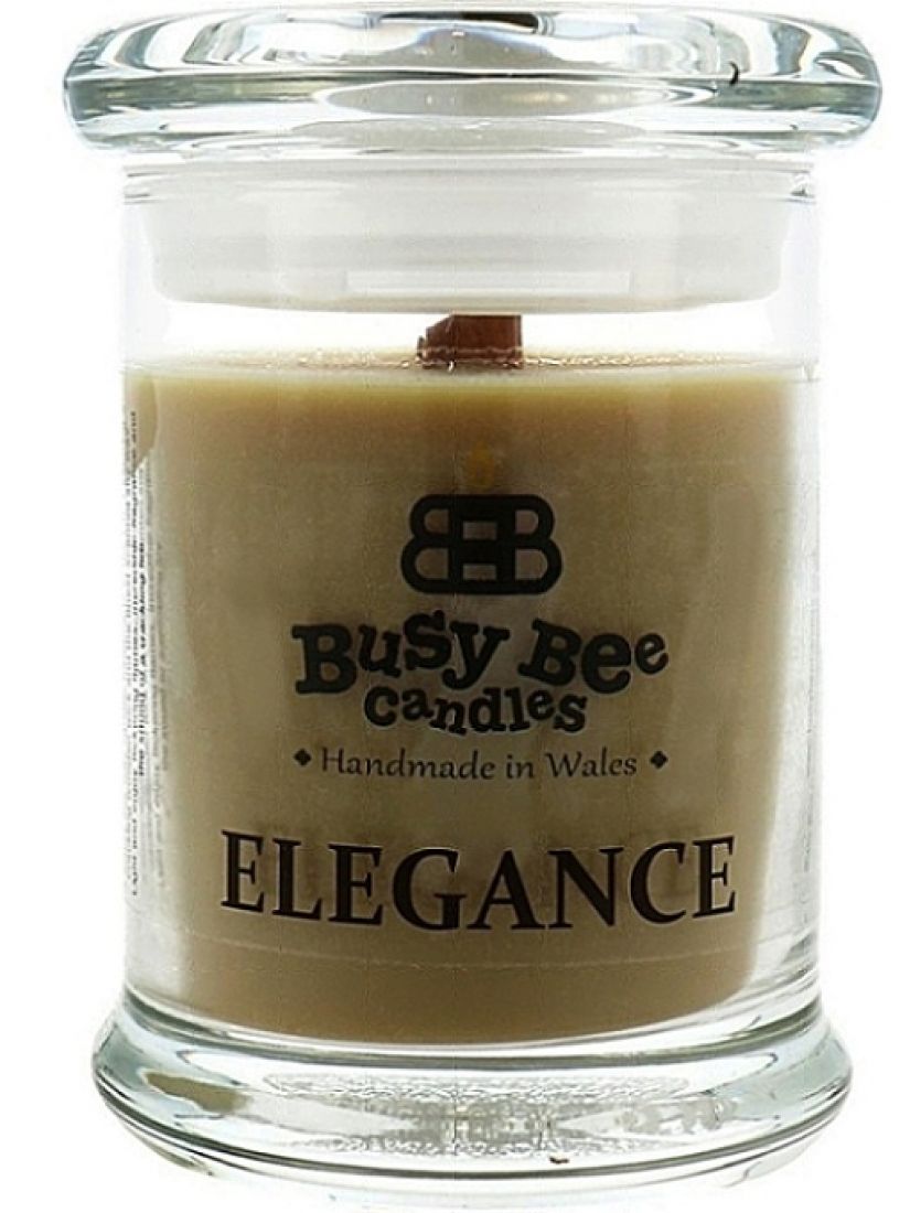 Busy Bee Candles Elegance praskající svíčka Pomeranč a hřebíček