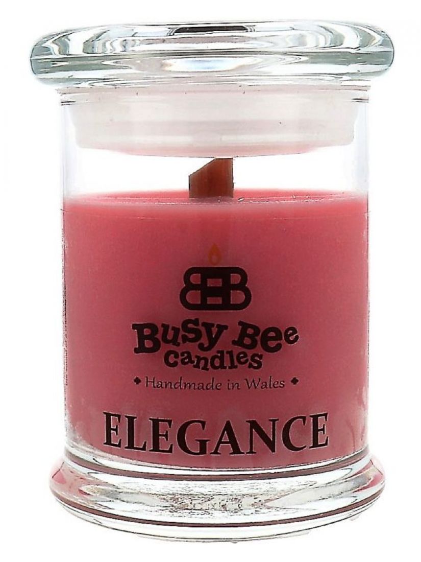 Busy Bee Candles Elegance praskající svíčka Šťavnaté brusinky