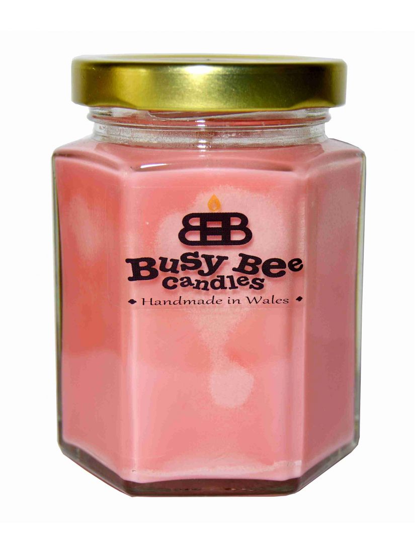 Busy Bee Candles Classic svíčka vel.MEDIUM Okvětní lístky růží